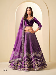 dark new colour ice velvet lehenga choli...new collection of 2026