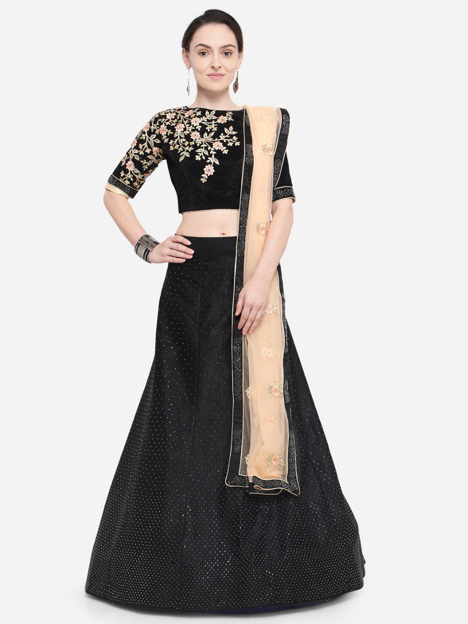 Black sider lehenga...