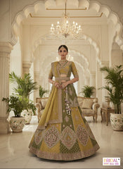 Multi colour trending viral 2026 partywear lehenga choli....