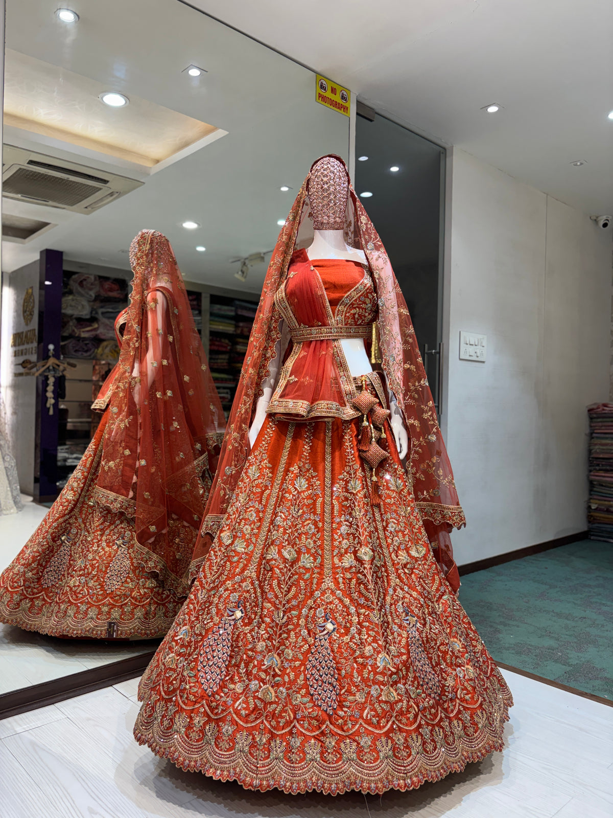 NEW musterd colour premeum bridal lehenga choli.2026