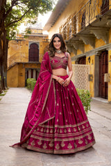 megenta designer lehenga choli 31 - MEGENTA