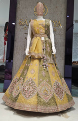 Multi colour trending viral 2026 partywear lehenga choli....